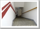Die Treppe zu den neuen Zimmern im Erdgeschoss. Die Treppe zu den neuen Zimmern im Erdgeschoss.